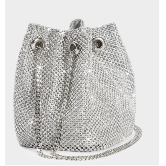 Bags Silver Rhinestone Embellished Bag Poshmark